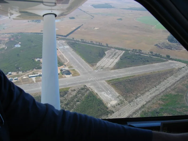 Fisantekraal Airfield FAFK as viewed from 1600ft AGL from the North