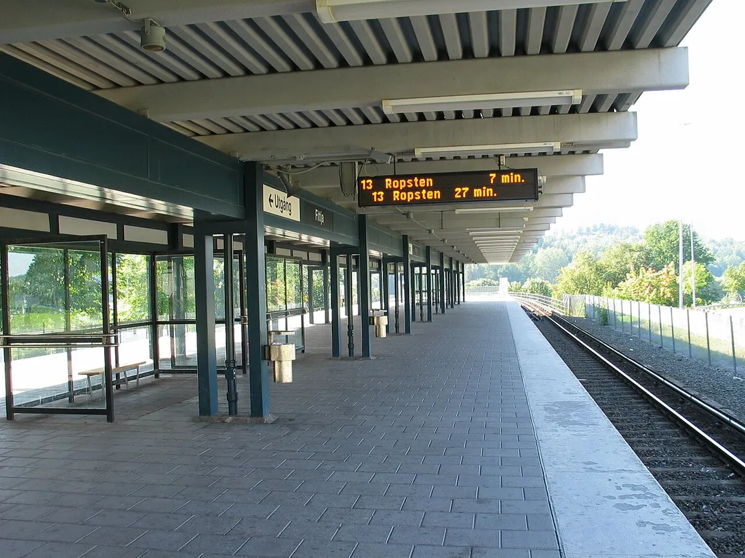 Fittja, a metro station in Stockholm, Sweden.