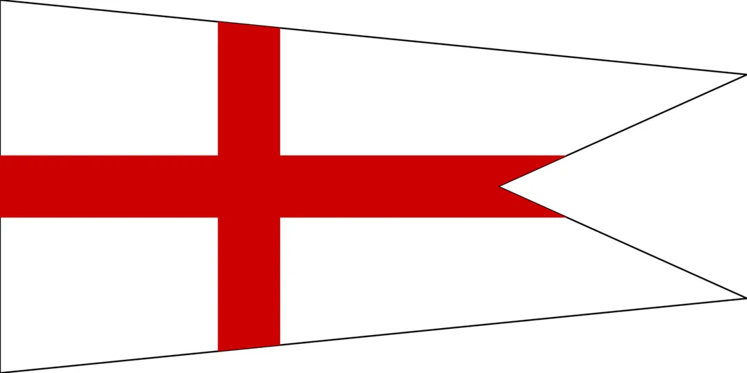 Broad Pendant of a Commodore, First Class, of the British Royal Navy.