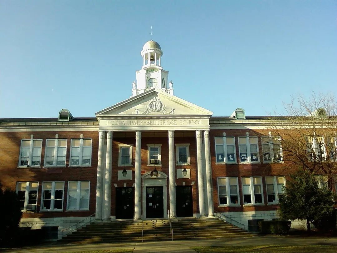 The Floral Park-Bellerose Union Free School District's Floral Park - Bellerose School, located within the Incorporated Village of Floral Park, New York.