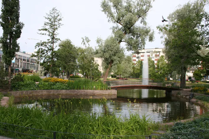 By the Ankkalammi -pond in the centre of Forssa