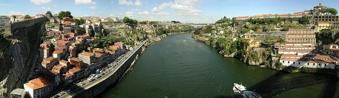 Douro river near Porto and Gaia