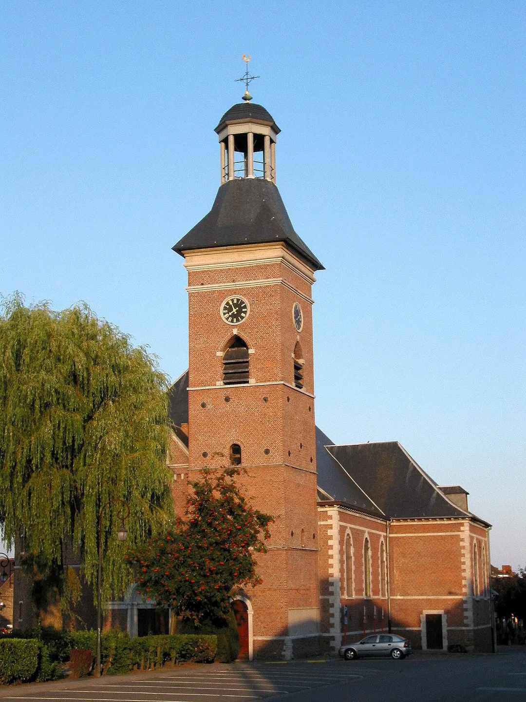Frameries  (Belgium), the Saint Waudru church.
