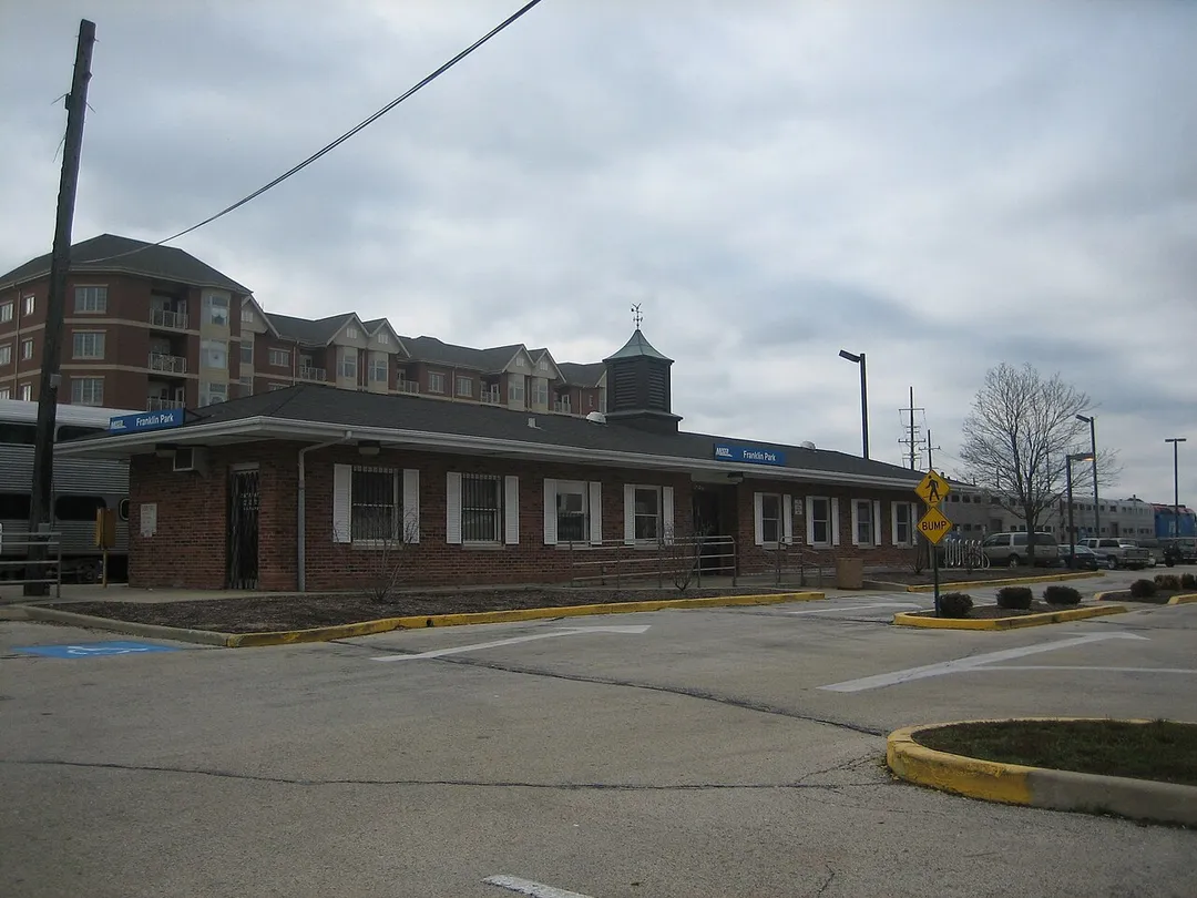 Franklin Park Metra station on the Milwaukee District/West Line in Franklin Park, Illinois.