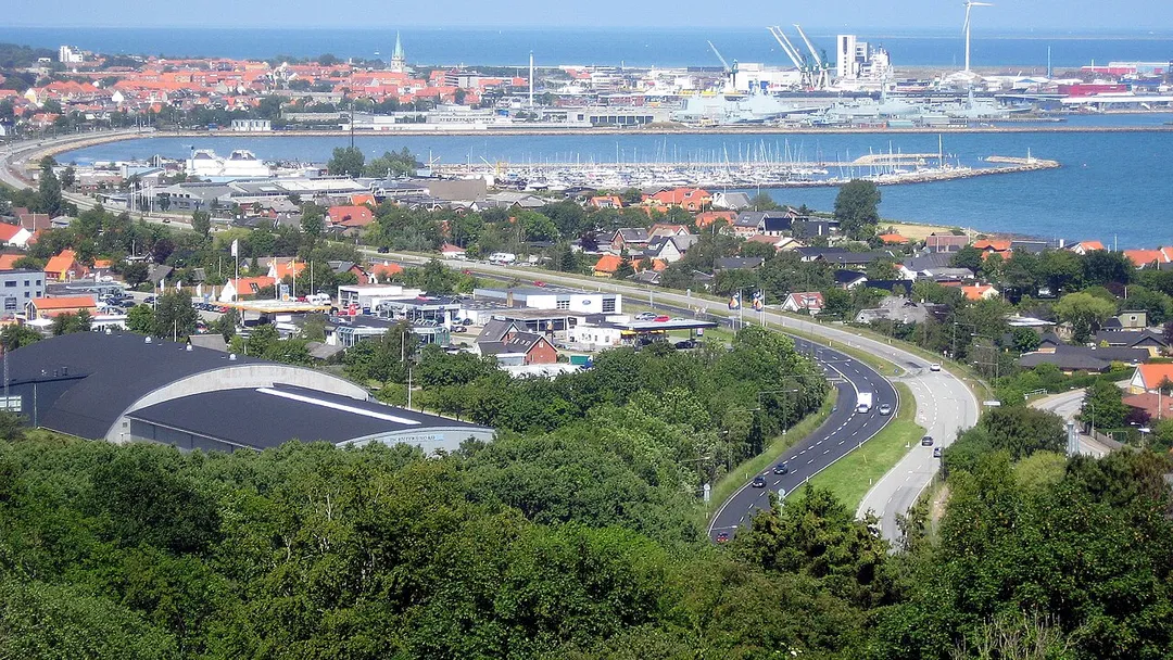 a view over Frederikshavn, Denmark