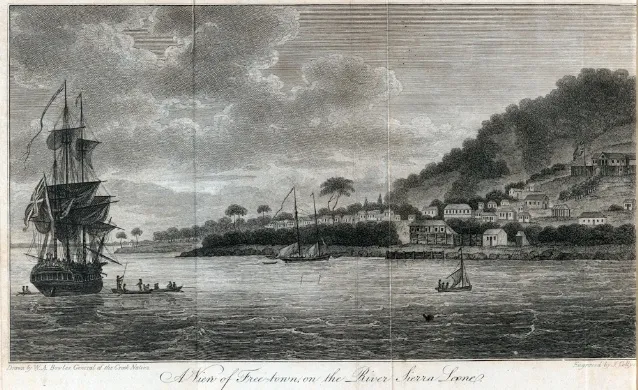 Freetown, Sierra Leone; at the beginning of the XIX century.