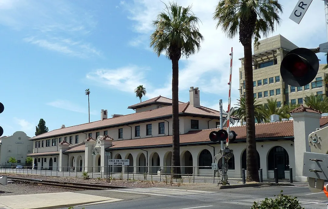 Santa Fe Passenger Depot, Fresno, California, USA.