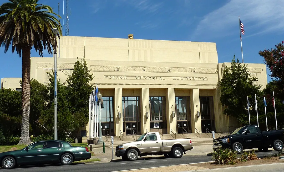 Fresno Memorial Auditorium, Fresno, California, USA.