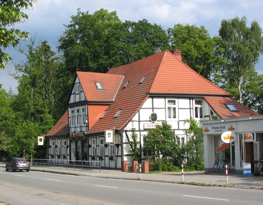 Former Inn Hellkrug in Schwerin-Friedrichsthal, Mecklenburg-Vorpommern, Germany