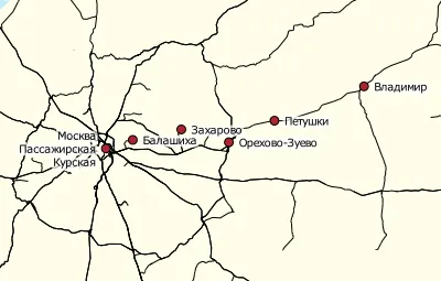 Moskva - Krutoye railway line.