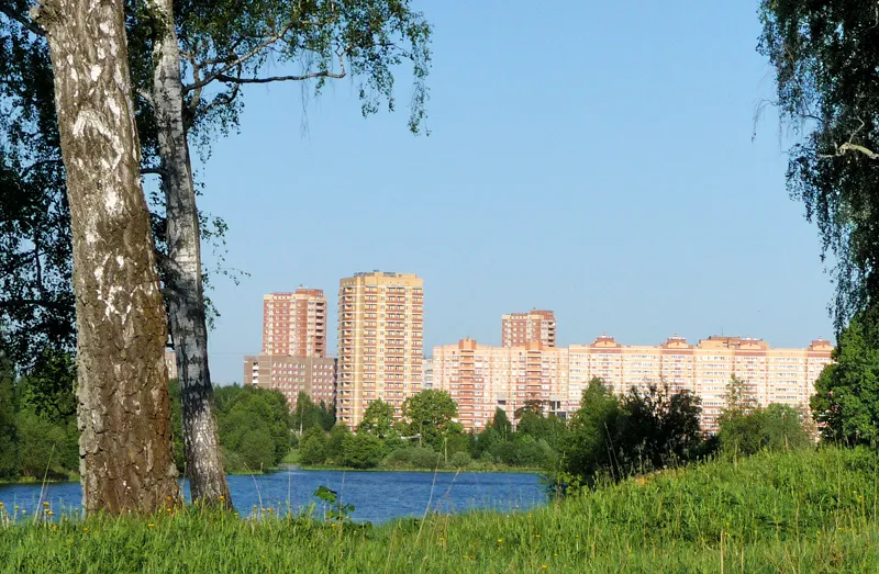View Fryazino from the estate Grebnevo.