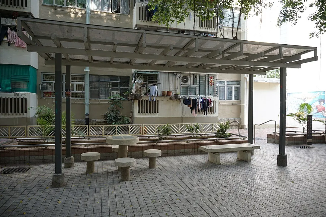 Fuk Loi Estate in Tsuen Wan, Hong Kong.