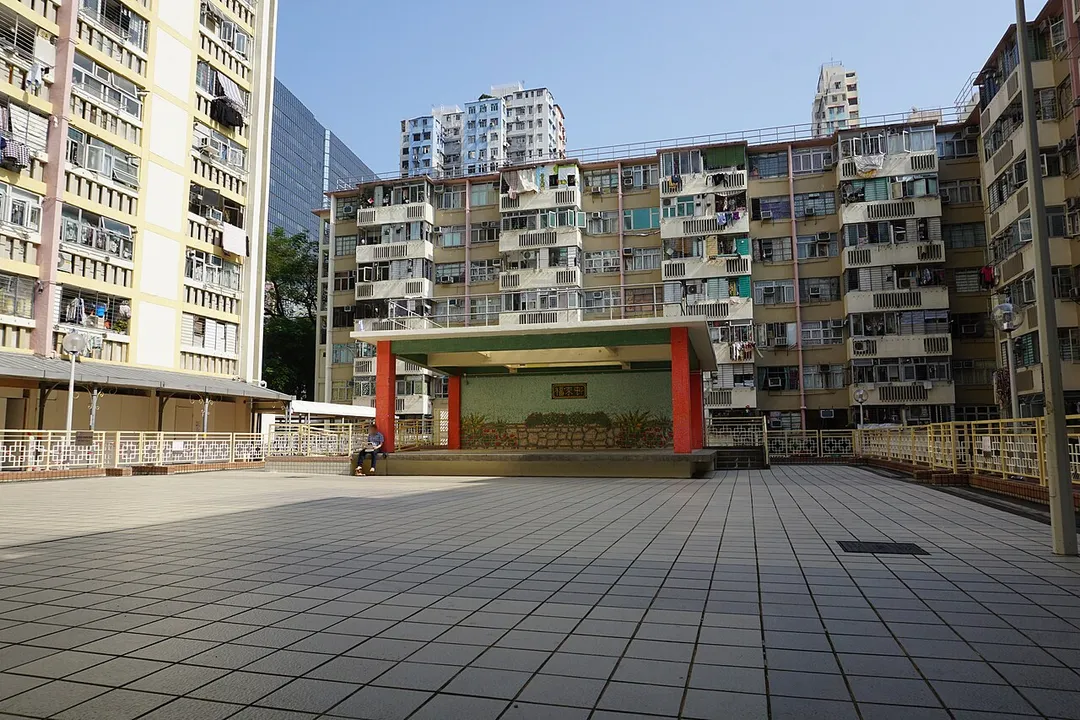 Fuk Loi Estate in Tsuen Wan, Hong Kong.