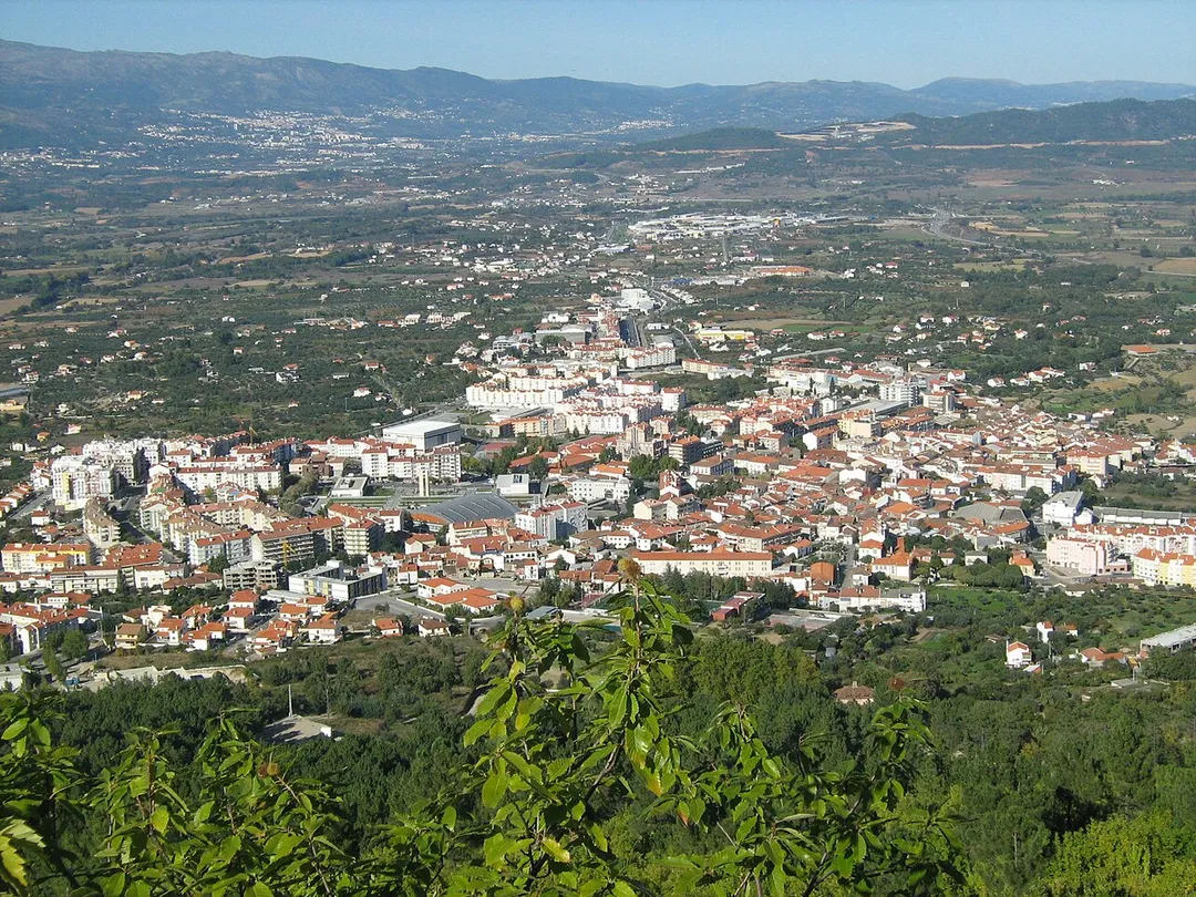 Vista panorâmica da cidade do Fundão (Portugal).
