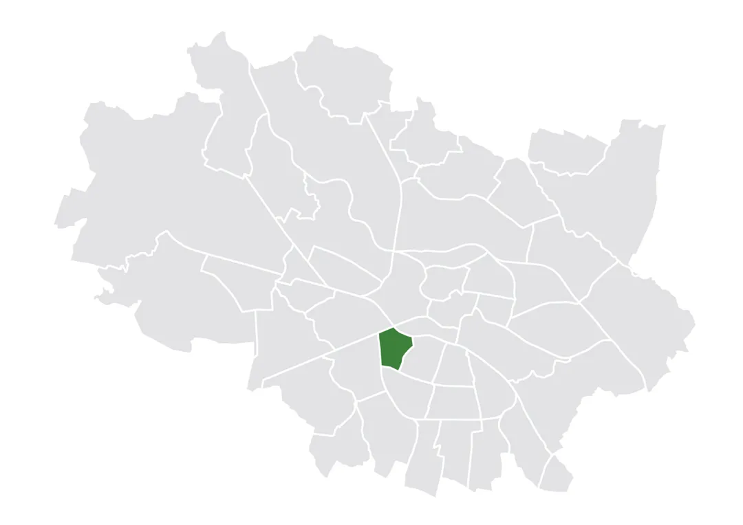 Osiedle Gajowice na mapie Wrocławia