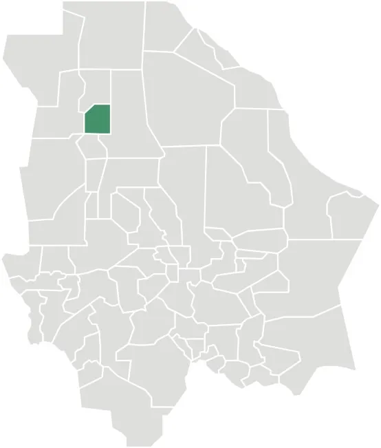 Map of the Municipalty of Galeana in the State of Chihuahua, México.