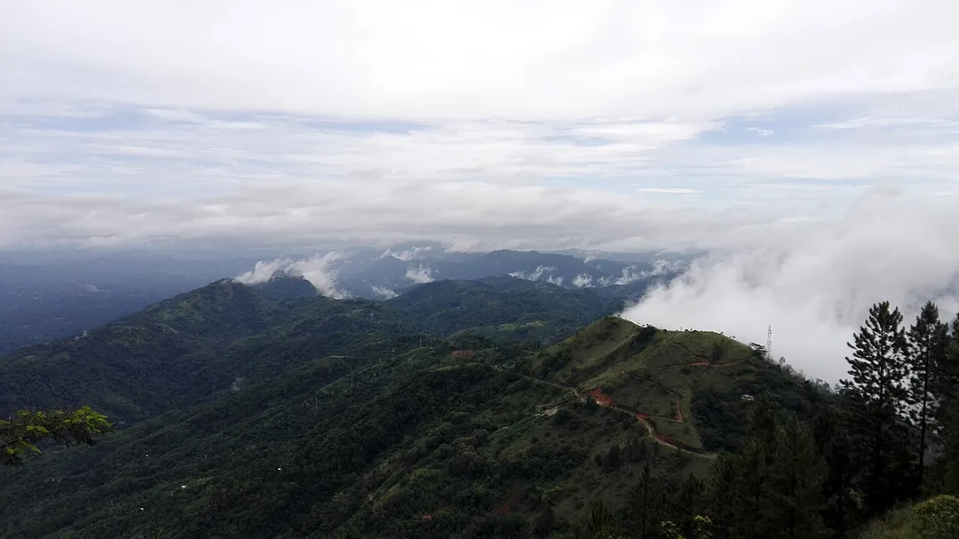 A view from "Ambuluwawa". Gampola - Sri Lanka.