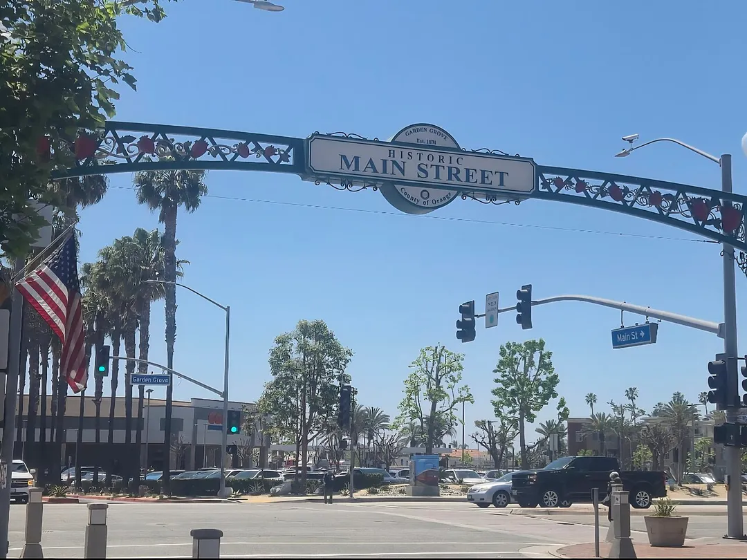 Historic Main Street Archway in Garden Grove, CA