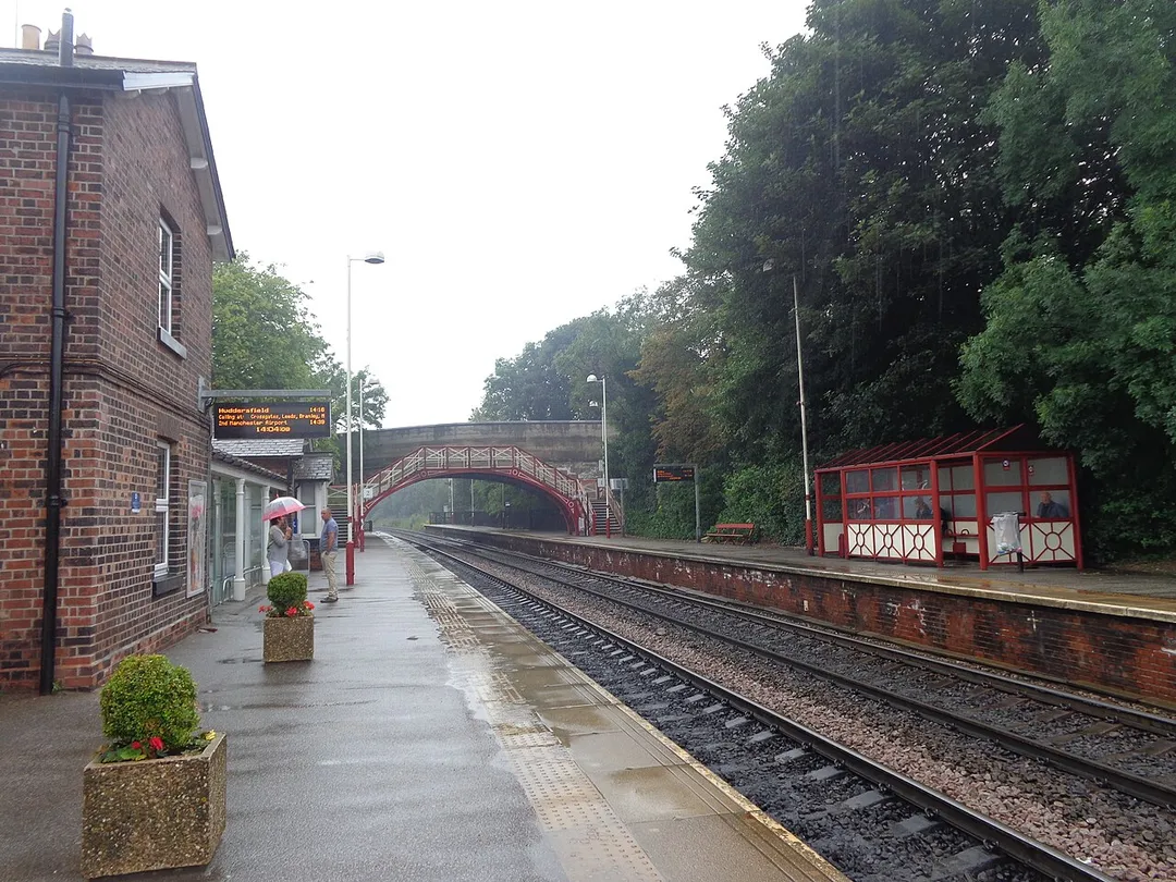 Garforth railway station, Garforth, West Yorkshire.  Taken on the afternoon of Saturday the 19th of July 2014.