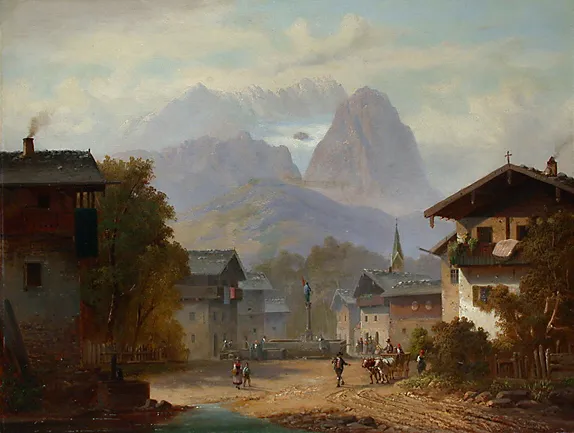 Anton Doll: Ansicht von Garmisch