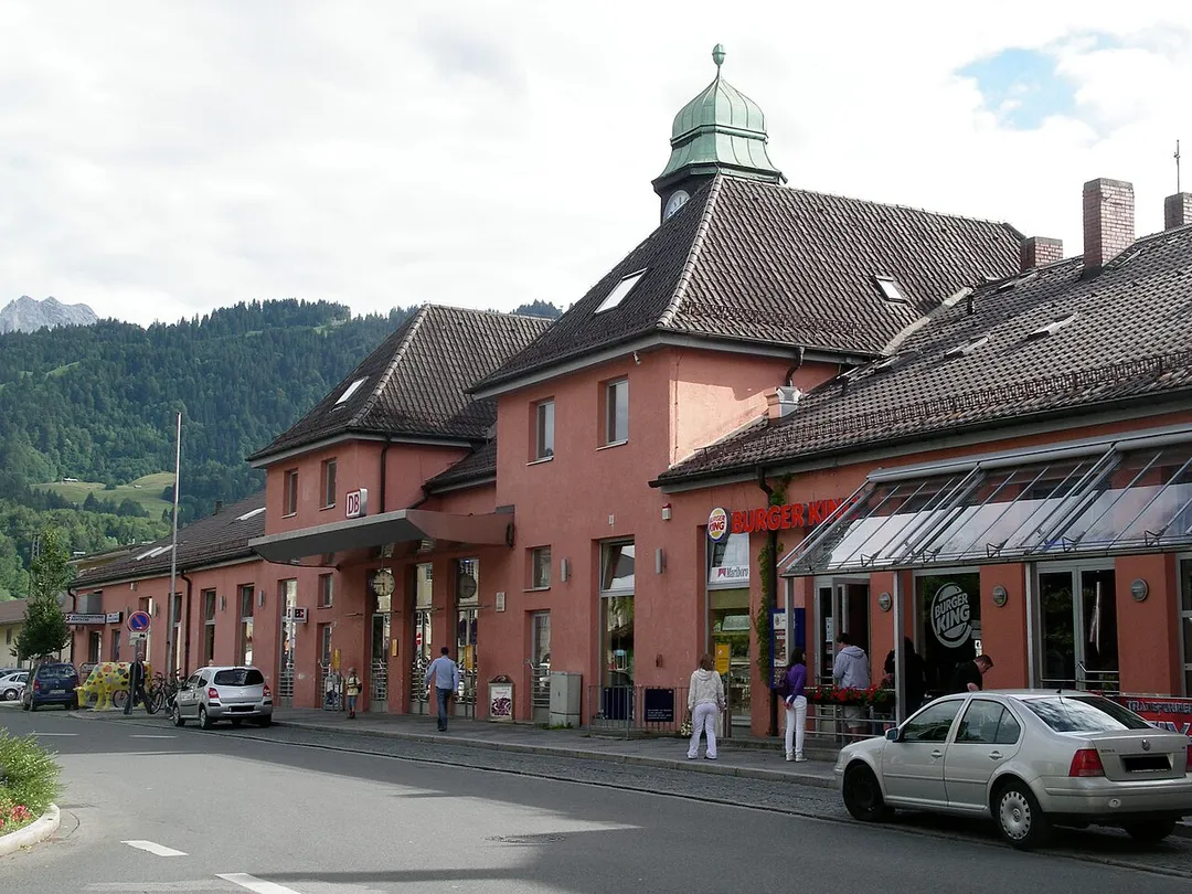 Railway Station of Garmisch-Partenkirchen, Bavaria, Germany