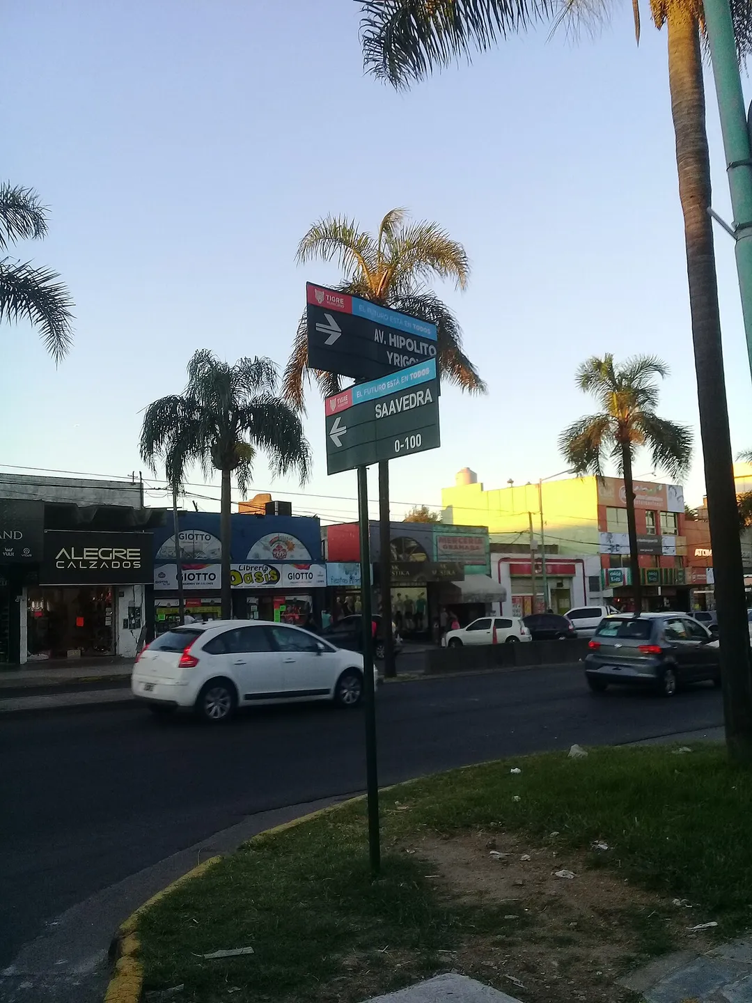 Muestra imagen de la calle Av. Hipolito Yrigoyen en Localidad Pacheco, Tigre.