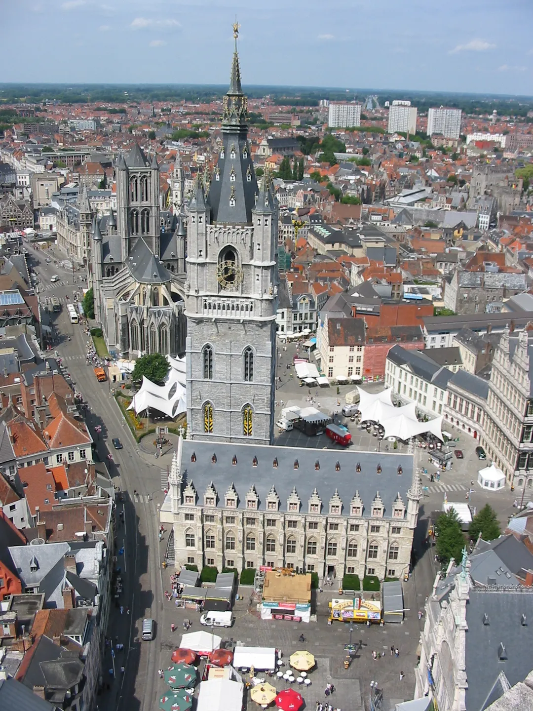 Belfort van Gent, foto door mezelf genomen vanop de Sint-Baafskathedraal