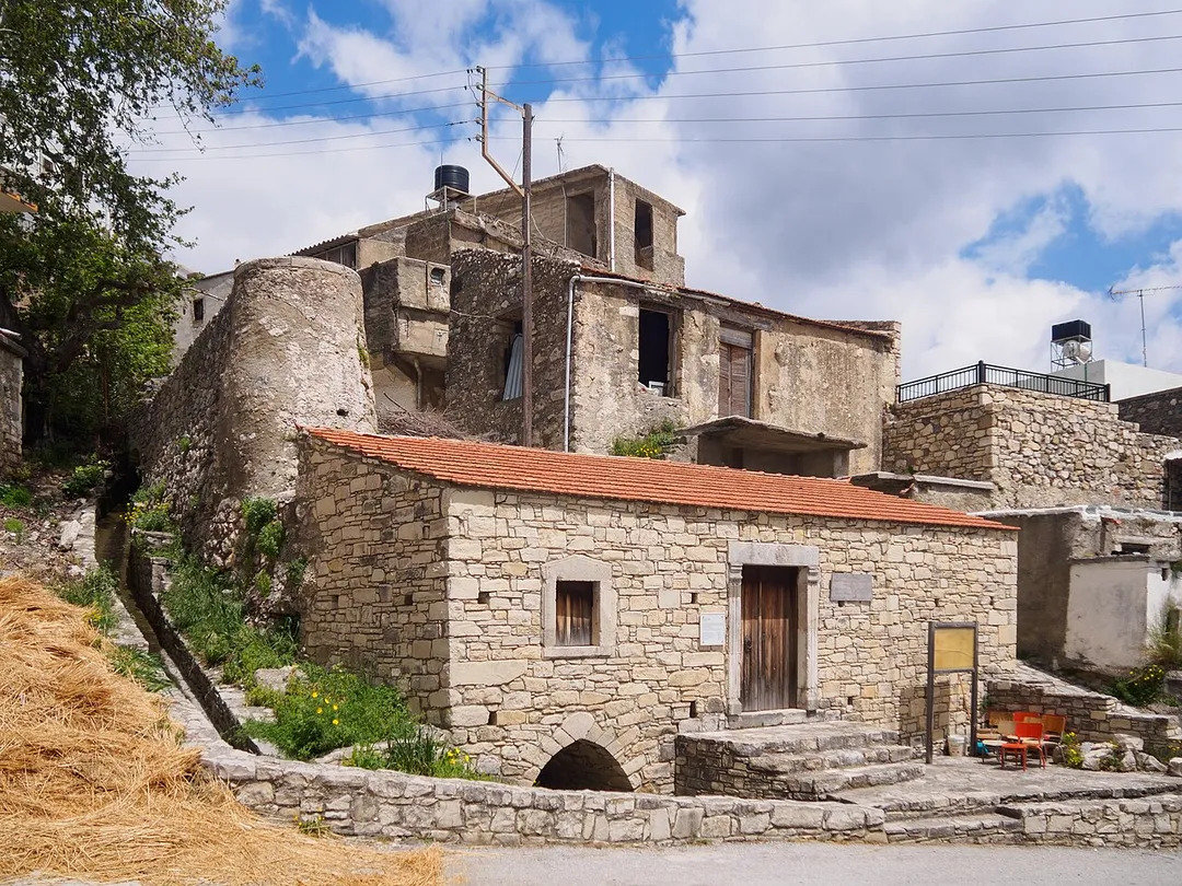 A restored late 19th century watermill in Gergeri, Crete.