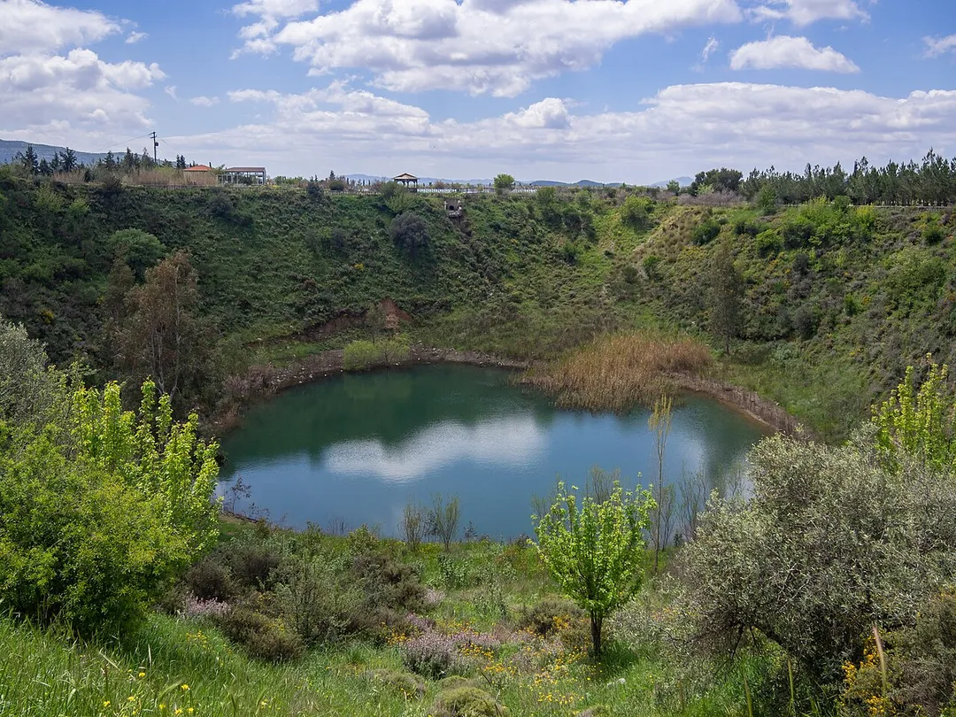 The small lake known as the Tomb of Digenis, near Gergeri.