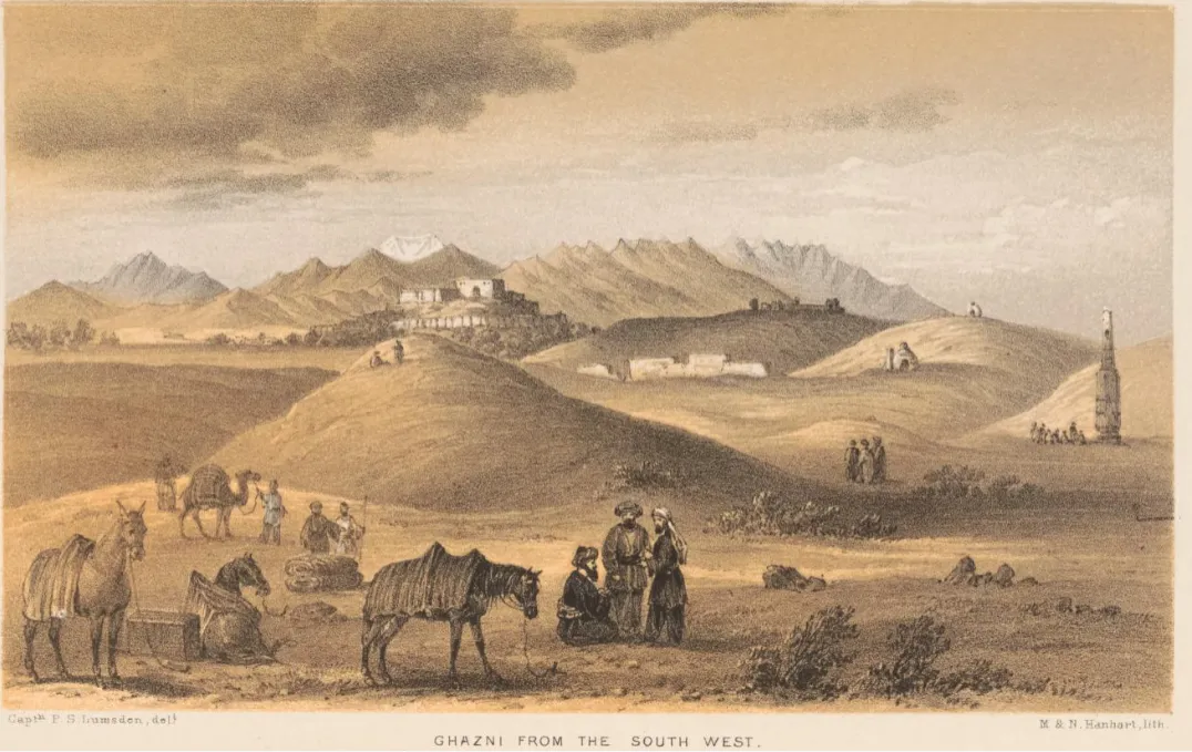 Ghazni from the Southwest view 1862