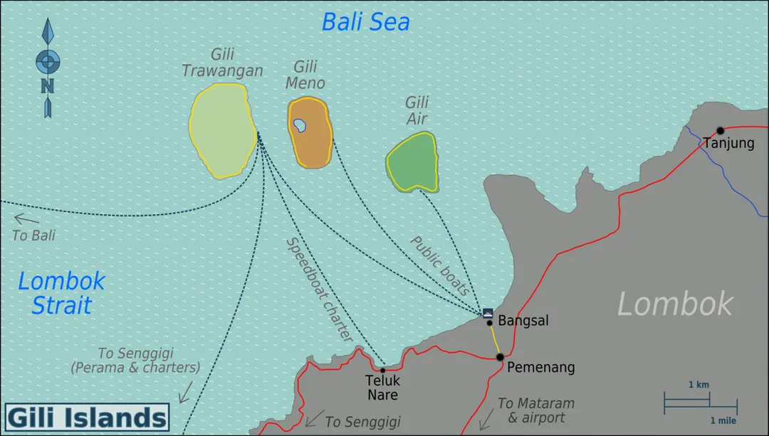 Map of the Gili Islands region, Lombok. SVG, Lombok
Map of: Lombok¤.