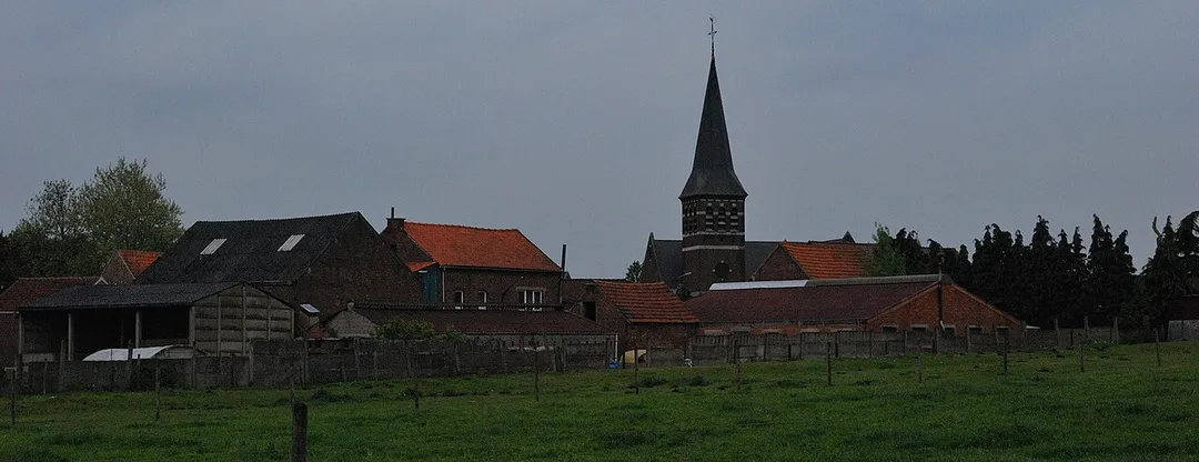 View of the village of Glabbeek, province of Flemish Brabant, Belgium. Nikon D60 f=36mm f/8 at 1/250s ISO 800. Processed using Nikon ViewNX 1.5.2 and Gimp 2.6.6.