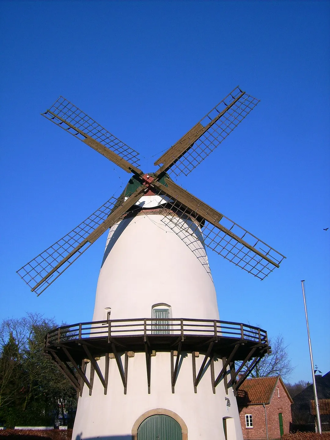 A Windmill is the landmark of Glandorf, Lower-Saxony, Germany.