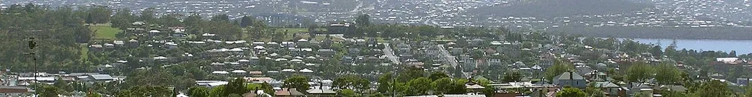 View of Glebe Tasmania from West Hobart