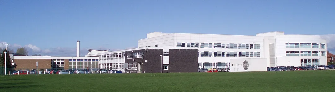 A Photograph of Gosforth High School's buildings. Gosforth High School, Newcastle Upon Tyne, England, UK