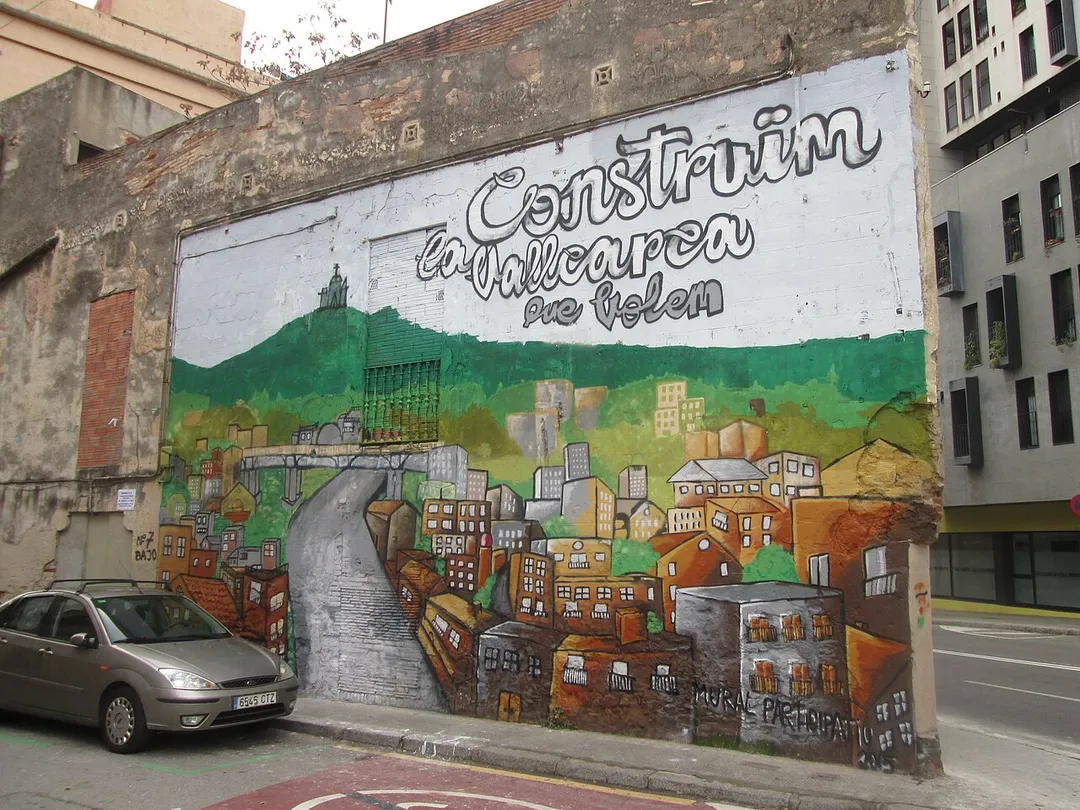 A wall in the disctirct of Gràcia (Barcelona - Spain)