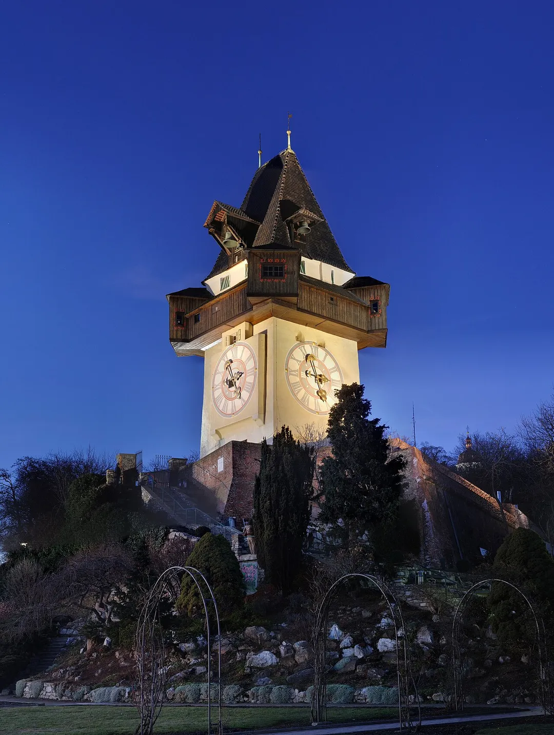 Clock Tower in Graz, Styria, Austria