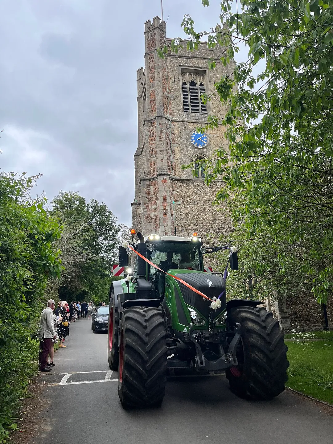 St Marys Church Tower on the occasion of a wedding