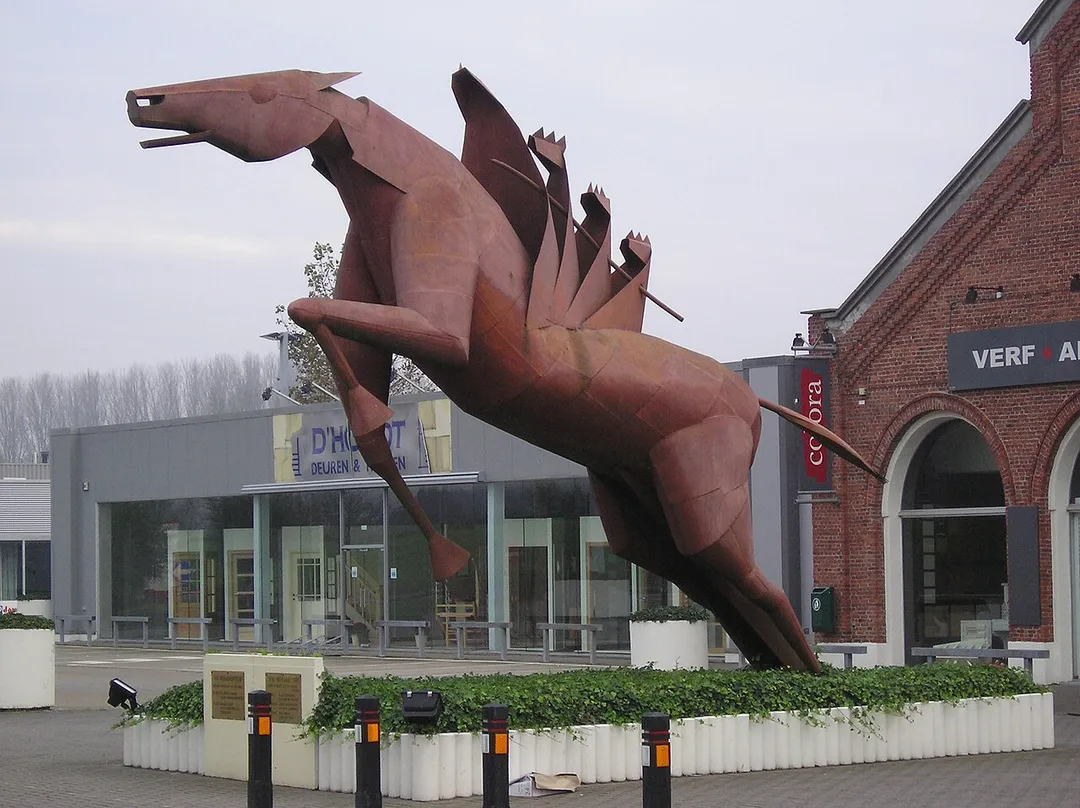 Ros Beiaard in Grembergen village, part of Dendermonde munitipality.