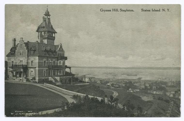 Horrmann Castle, Stapleton, Staten Island, published by W. J. Grimshaw; NYPL catalog ID (B-number): b15279351