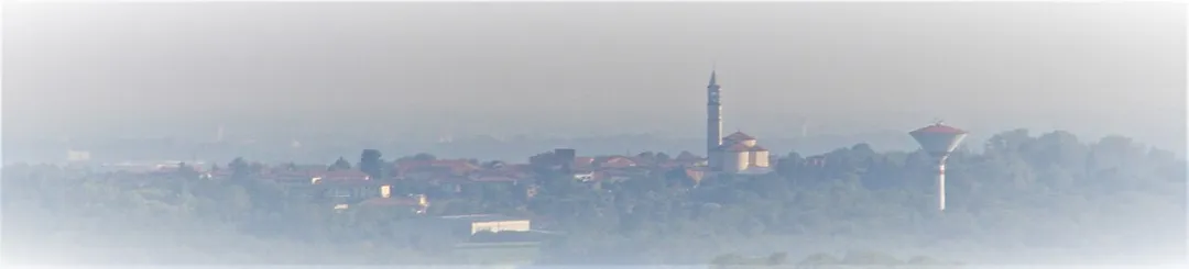 Guanzate town centre viewed from Cavallasca