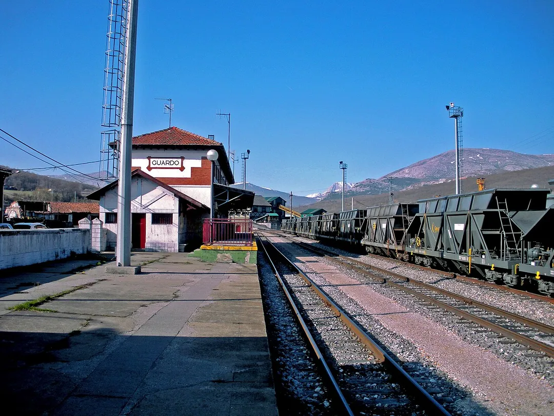 Estación de FEVE de Guardo, Palencia (España).