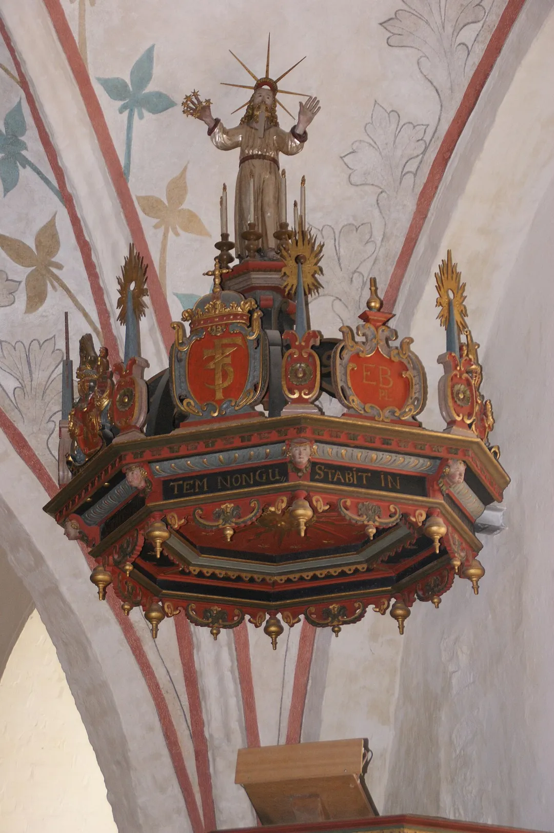 Hojby Church, Denmark - Pulpit(detail)
