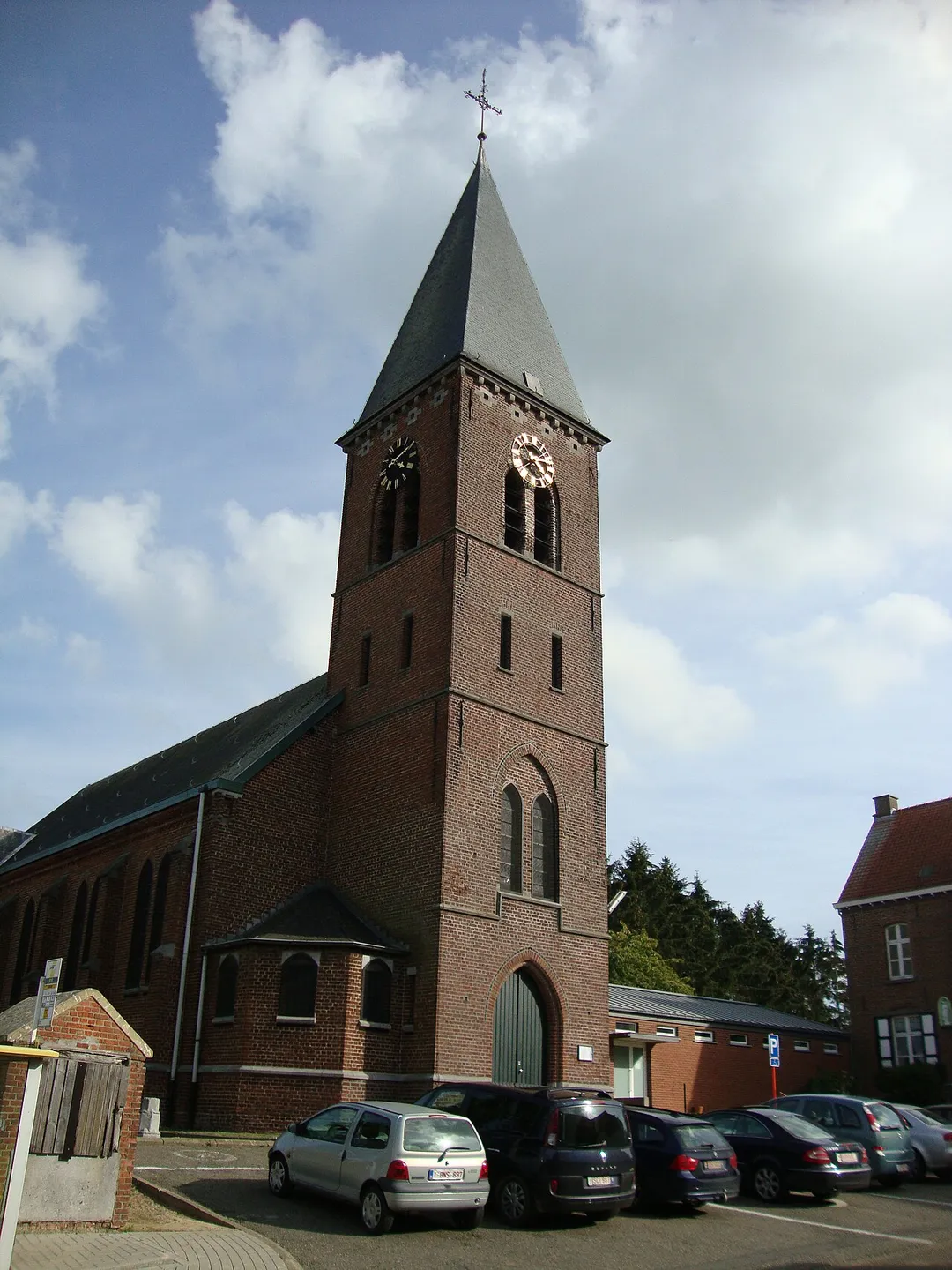 Parish Church, Gothic Revival style brick building (1894), Haasrode