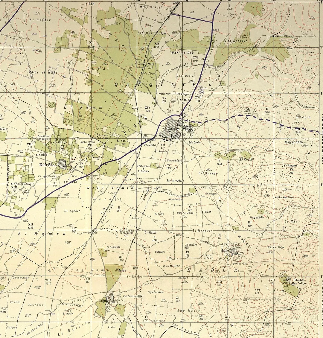 Qalqilya 1942 1:20,000