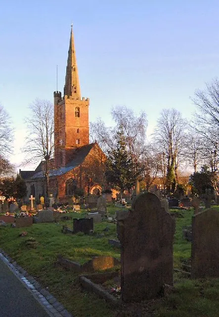 St John the Baptists Church Halesowen. Photographed from the Church Yard 9/1/2004
