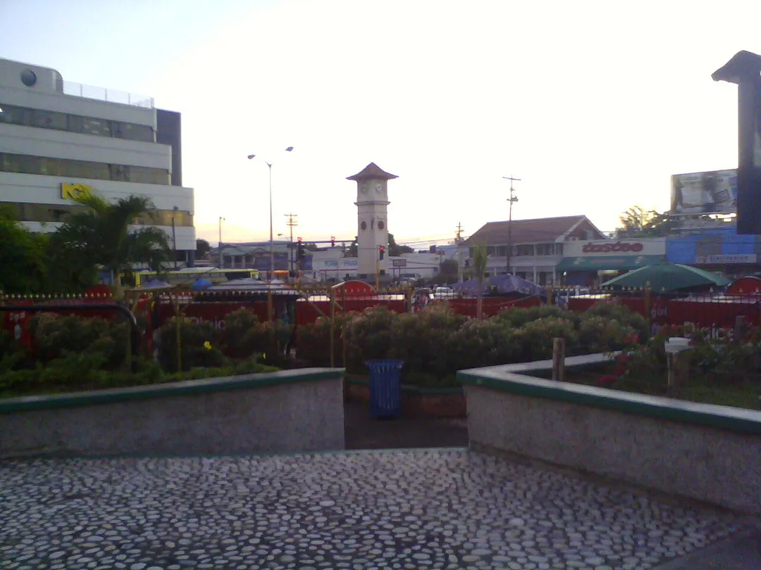 this is a photo of the clock area in half way tree,Jamaica