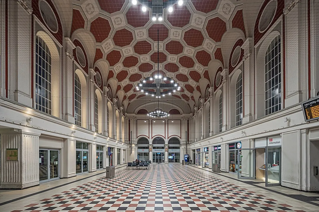 Train station in Hamm, North Rhine-Westphalia, Germany