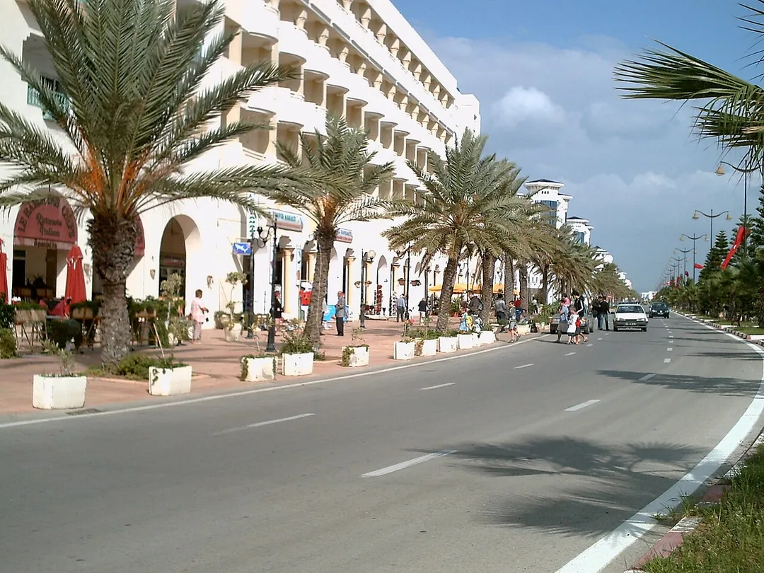 Promenade in Yasmine-Hammamet, Tunisia