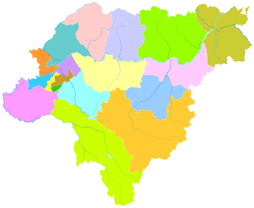 administrative divisions of Harbin City, Heilongjiang, China